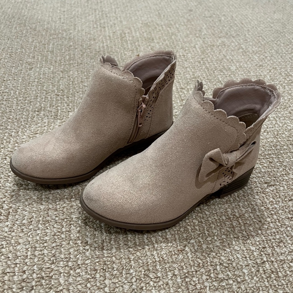So Girls Rose Gold Ankle Boot size little girl 13
